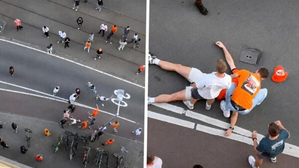 Avondje WK eindigt in ordinaire vechtpartij: Oranjefan knock-out en gekopschopt