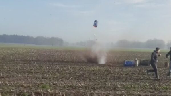 Eerste ton succesvol de ruimte in geschoten