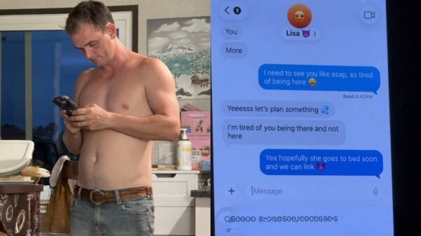 Domste vreemdganger ooit: Man deelt per ongeluk Bumble-chat op de tv!