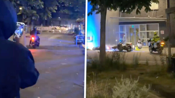 Video: Agent ramt vluchtend scooterjochie genadeloos van zijn tweewieler