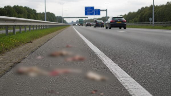 Ranzig: Vrachtwagen verliest kilometerslang spoor slachtafval in Best