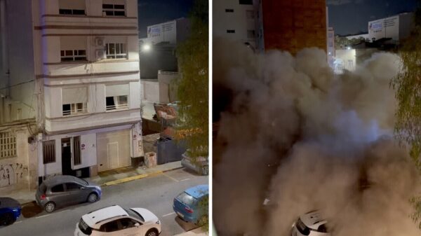 Appartementencomplex in Valencia stort in elkaar na scheuren en gekraak