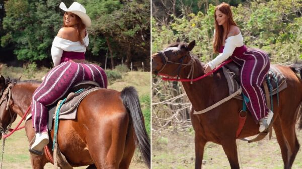 Gracie Bon klimt op een paard en iedereen leeft spontaan mee met de viervoeter