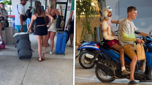 Vakantie in Thailand is pas compleet na een ontmoeting met een scooteruitlaat
