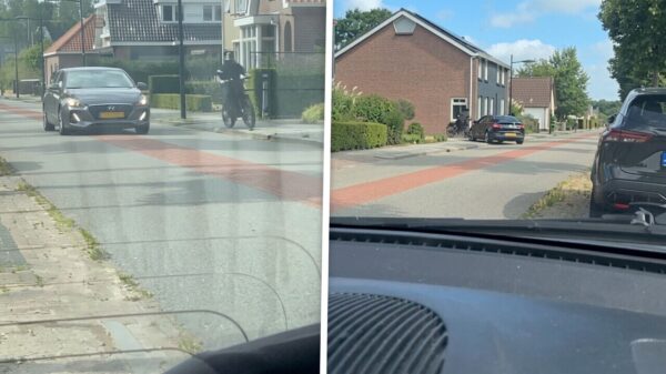 Karma voor vluchtende fatbiker die door agent van z'n fiets wordt gebeukt