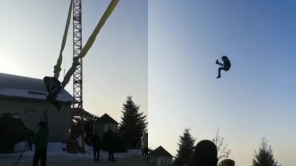 Slingshot-attractie in Kazachstan komt waarschijnlijk niet door de keuring