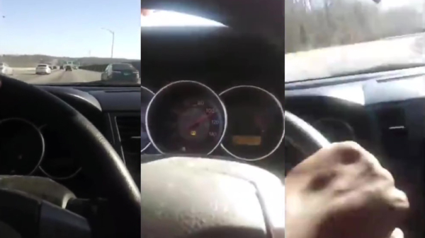 Verkeersidioot livestreamt zijn eigen harde crash op de snelweg