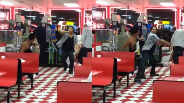 Vechtersbaas blijkt tijdens knokpartij over keurige backhand te beschikken