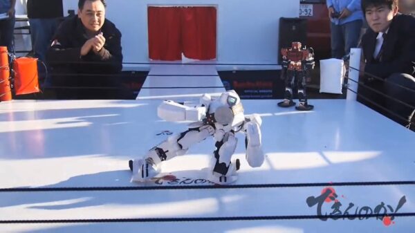 Japans robotworstelen is een spektakel dat zeer serieus genomen wordt