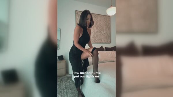 Panty aantrekken