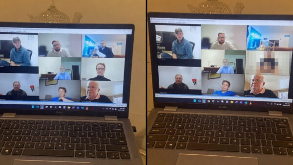 Collega’s krijgen tijdens Teams-meeting iets te veel van hun collega te zien