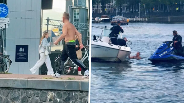 Vechtpartij Oosterdok escaleert: Gast duikt met bloedhoofd de gracht in