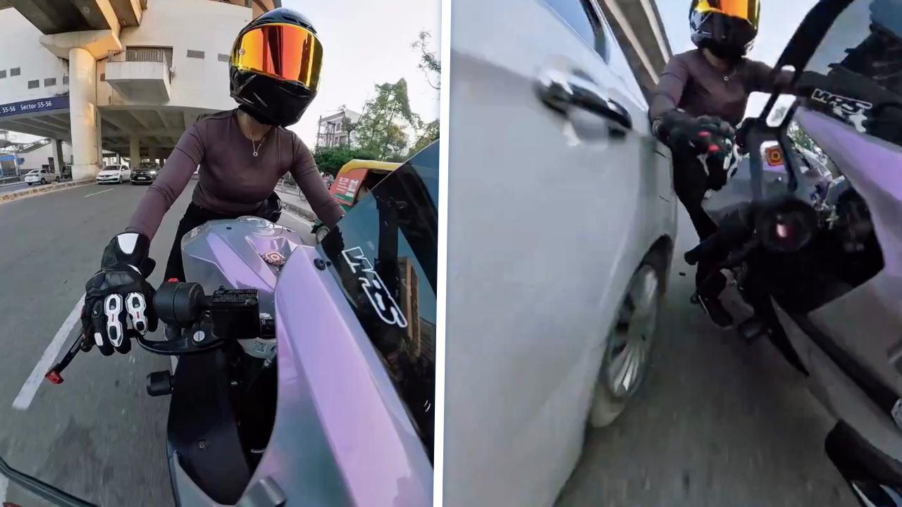 Zondagsrit eindigt op de grond na een idiote inhaalactie van automobilist