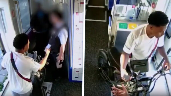 Conducteur in het gezicht geslagen door fatbiker zonder vervoersbewijs