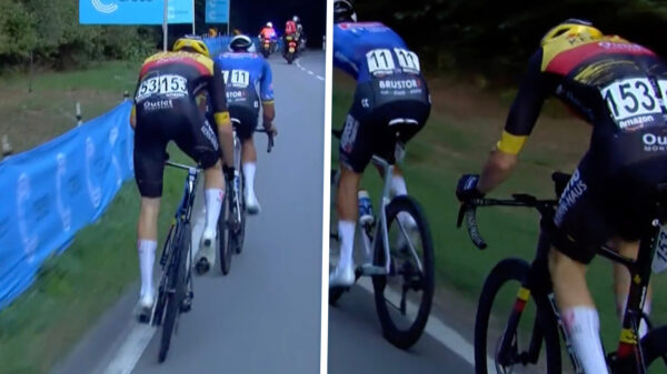 In het wiel van Mathieu van der Poel blijven zitten is behoorlijk pittig