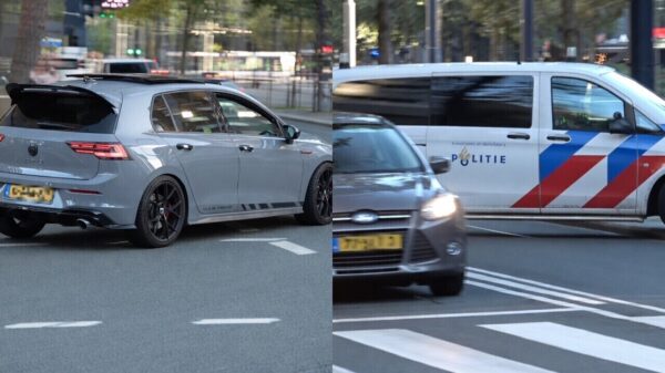 Karma voor cultuurverrijker in GTI die vol gas bochtje dacht te pakken