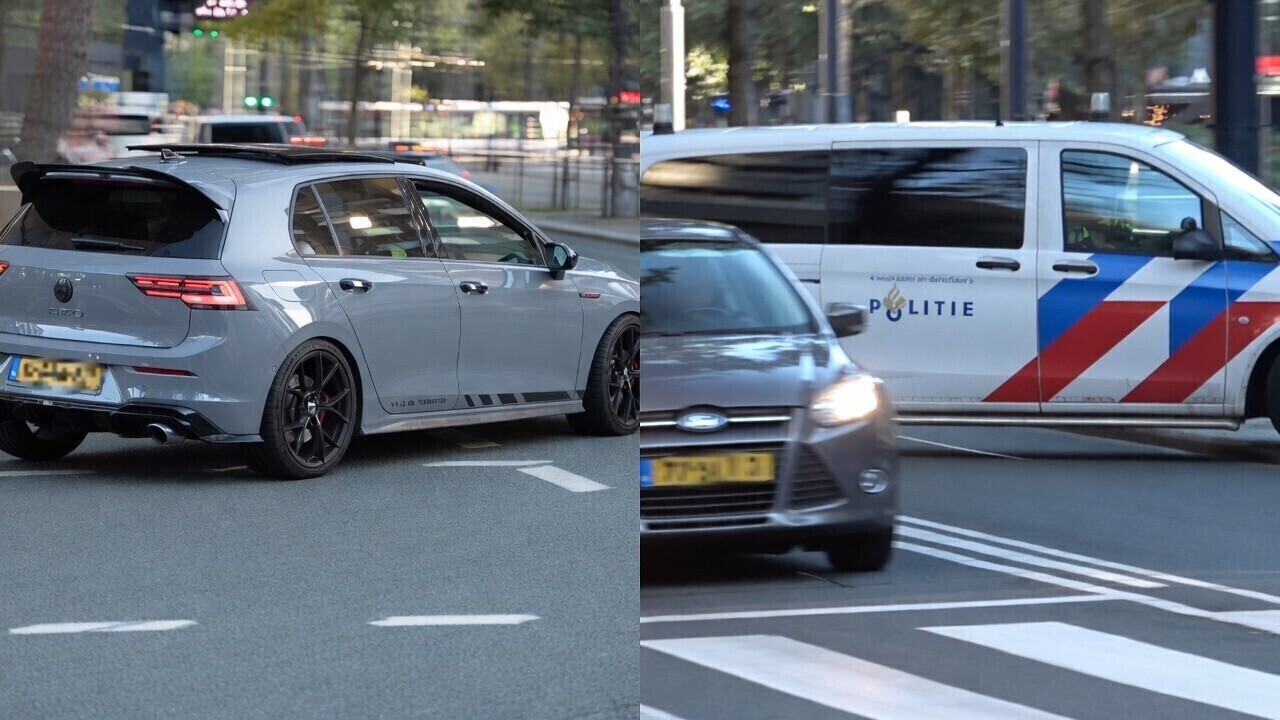 Karma voor cultuurverrijker in GTI die vol gas bochtje dacht te pakken