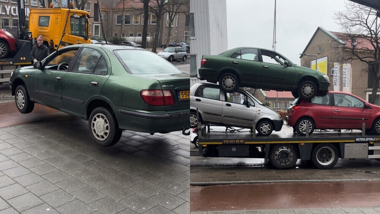 Tetris voor gevorderden: Baas van de dag stapelt auto's alsof het LEGO is