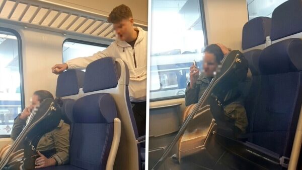 Irritant kind denkt extreem grappig te zijn met z'n scheerschuimprank