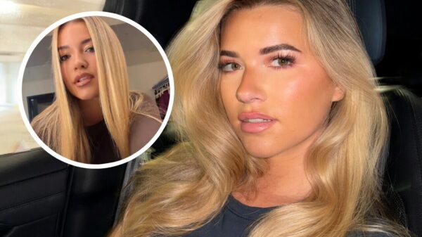 Jade Anna springt op pikante TikTok-trend door met haar voorgevel te pronken