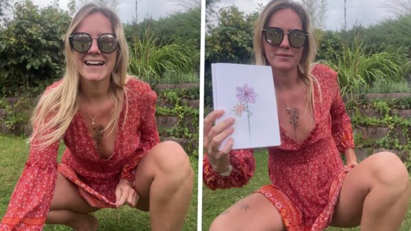 Sophia laat haar tekentalent zien, maar wij raken toch een beetje afgeleid