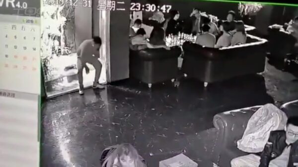 Restaurantbezoeker chillt 'm iets te hard en valt in aquarium