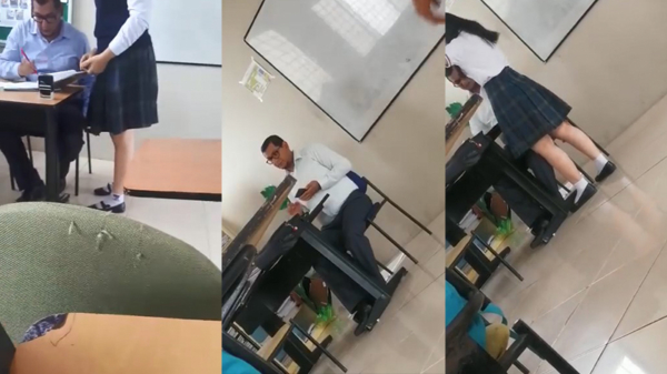 WTF: leraar uit Ecuador betrapt op het stiekem filmen onder de rokjes van zijn studenten