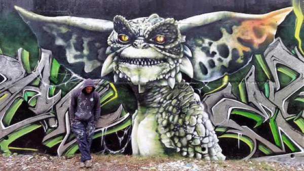 Franse graffiti-artiest SCAF maakt levensechte kunstwerken op de muur