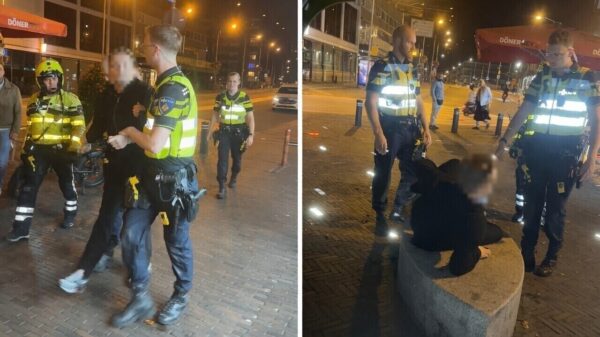 "Film dit!": Bezopen gast gaat helemaal los wanneer de politie hem aanpakt