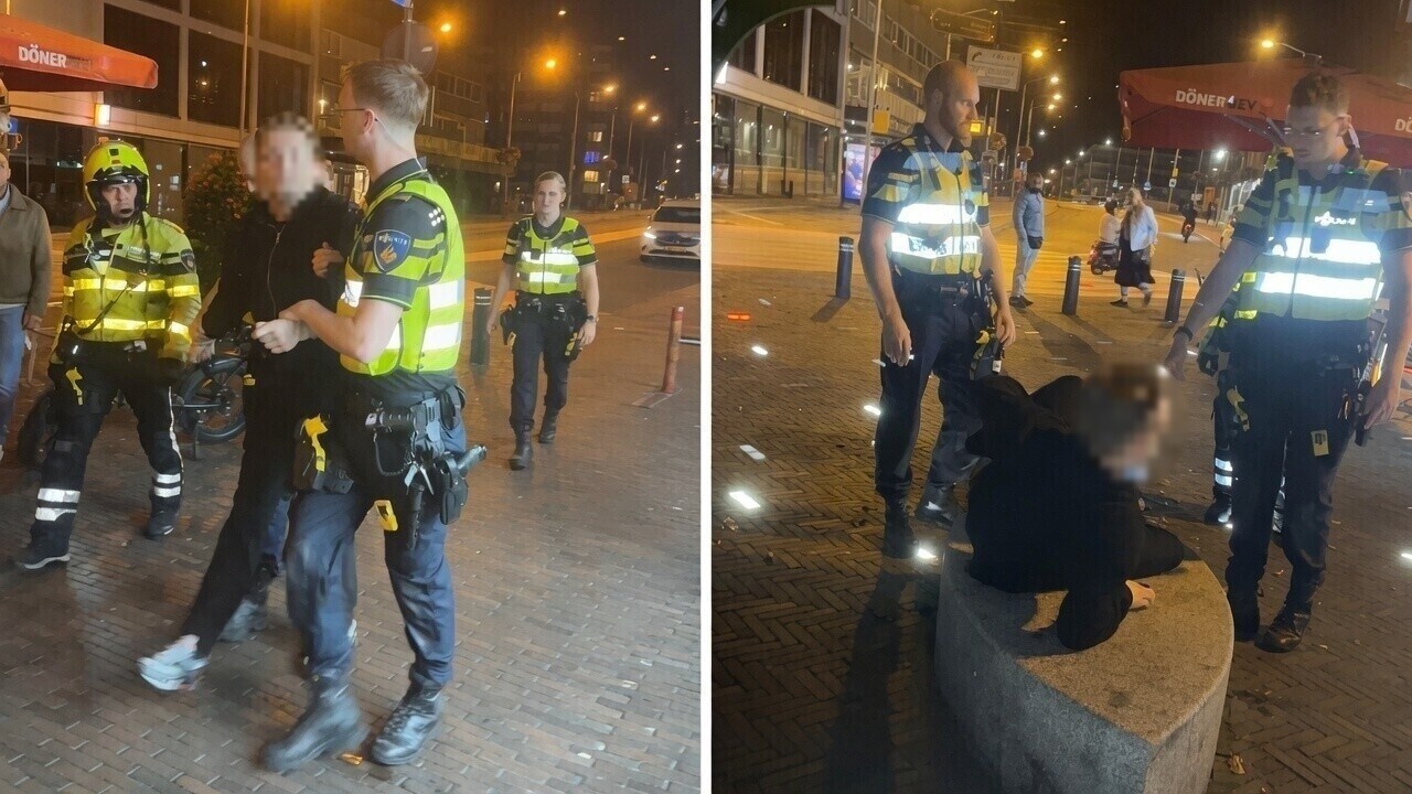 "Film dit!": Bezopen gast gaat helemaal los wanneer de politie hem aanpakt