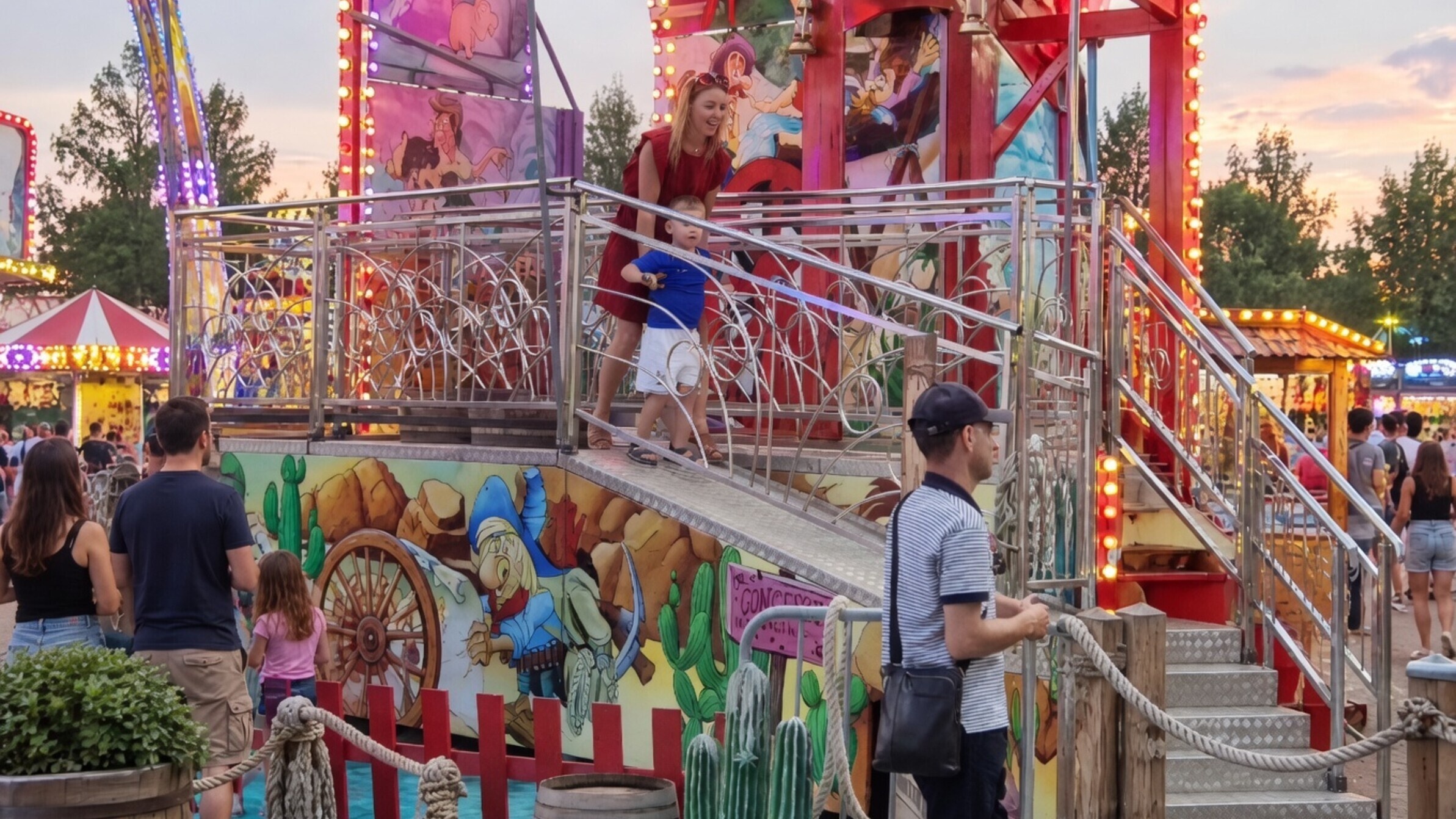 Dit is ongetwijfeld de laatste keer dat mama meegaat naar de kermis