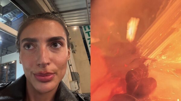 Heftige beelden uit Oekraïne: vrouw filmt zichzelf als Russische raket inslaat
