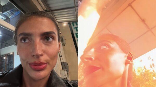 Heftige beelden uit Oekraïne: vrouw filmt zichzelf als Russische raket inslaat