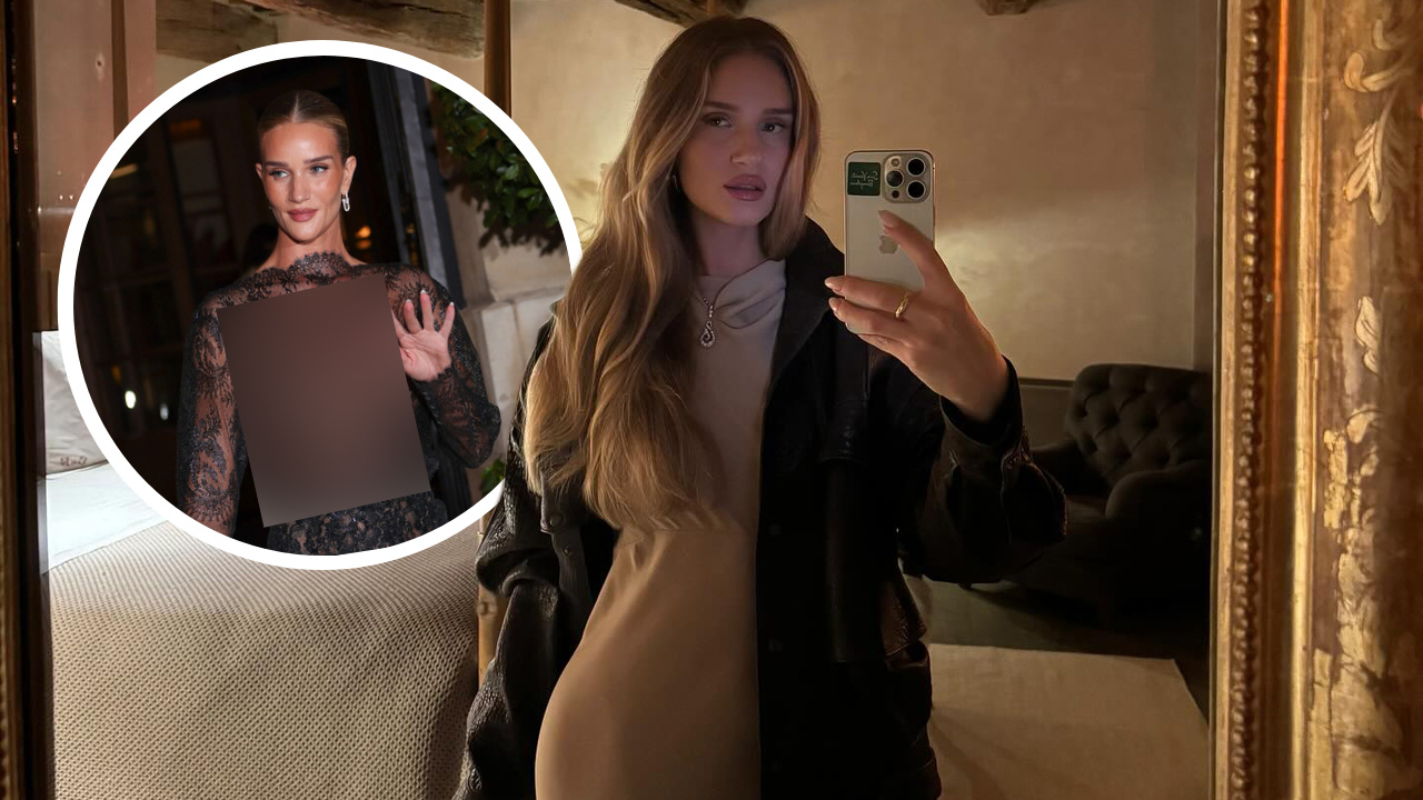 Rosie Huntington-Whiteley geeft Paris Fashion Week een doorschijnend randje