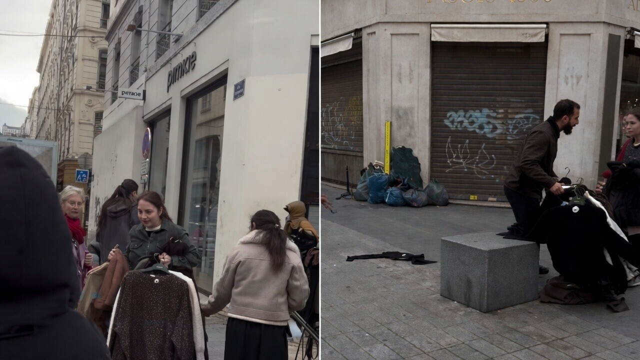 Schaamteloze trien rooft winkel in Parijs leeg, tot haar eigen man ingrijpt