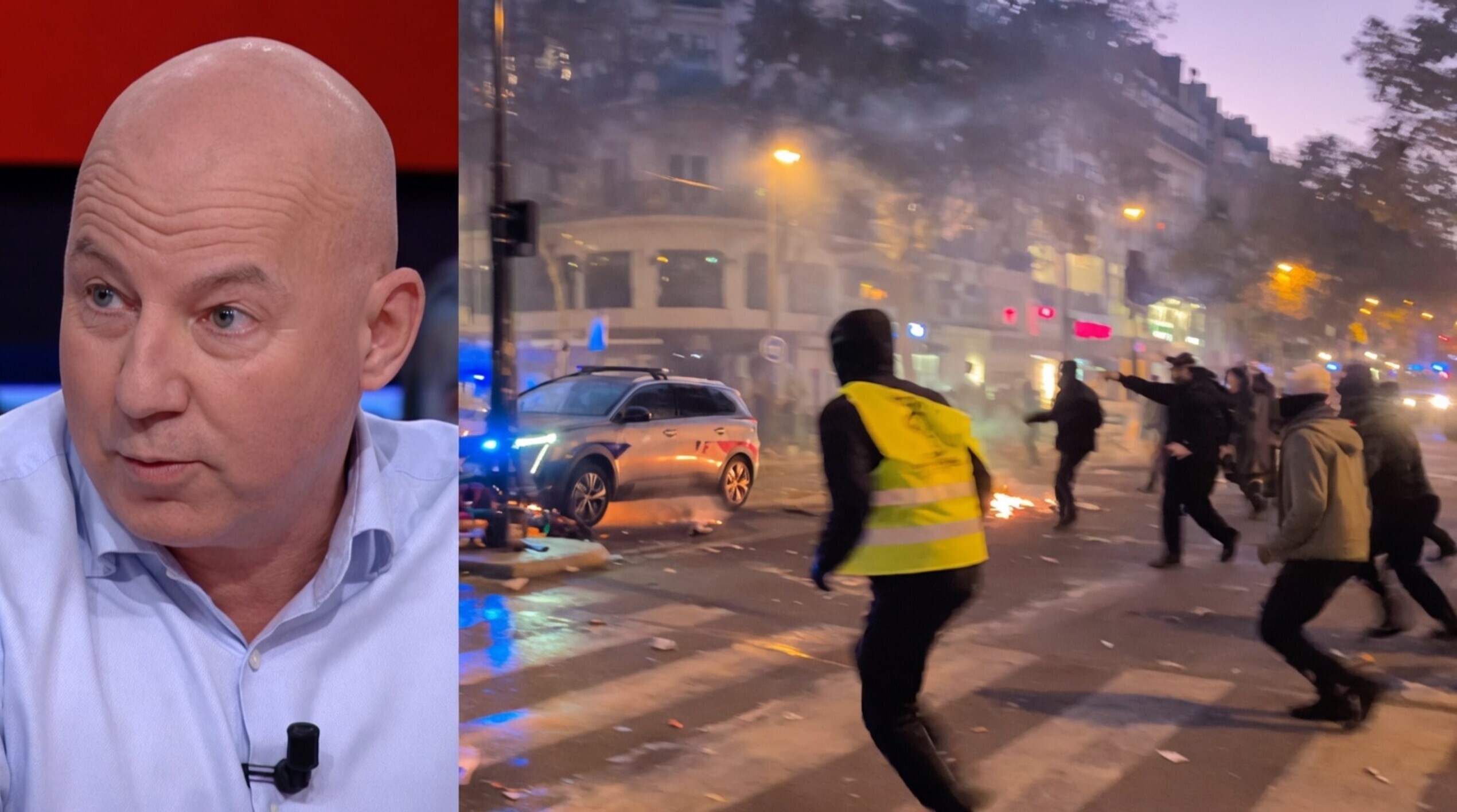 Verbazing over journalist die uit de hand gelopen rellen in Frankrijk verklaart