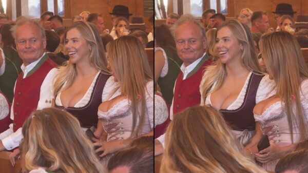 Twee gigantische bierpullen van Luxy Dutch zorgen voor afleiding op Oktoberfest