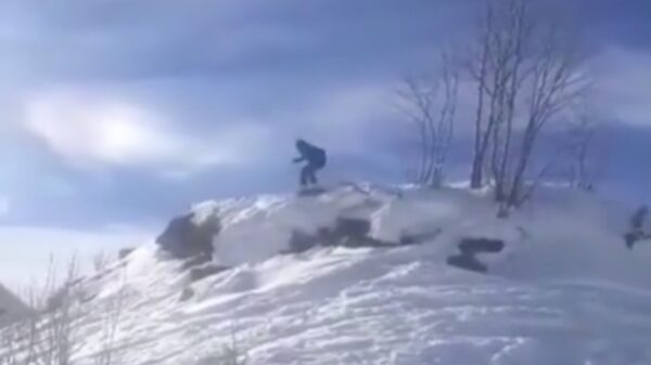 "Wedden dat ik die sprong ook met ski's kan maken!"