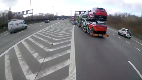 Met de vrachtwagen een afslag missen is op de ring van Antwerpen helemaal geen probleem
