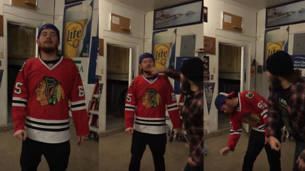 Malloot laat zich vrijwillig door zijn mattie buiten westen meppen