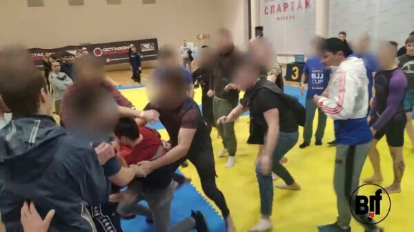 Lompe vechtpartij uitgebroken tijdens Russisch Jiu-Jitsutoernooi