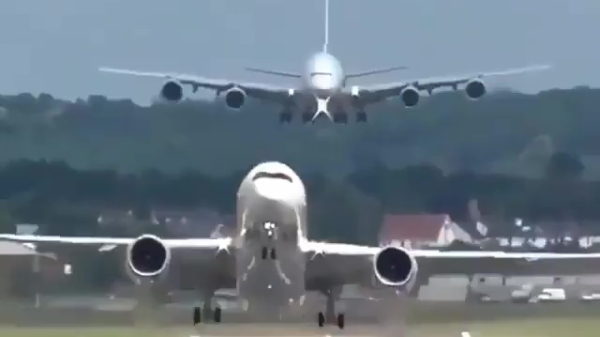 Vliegtuigen doen prima plekwissel op hoge snelheid