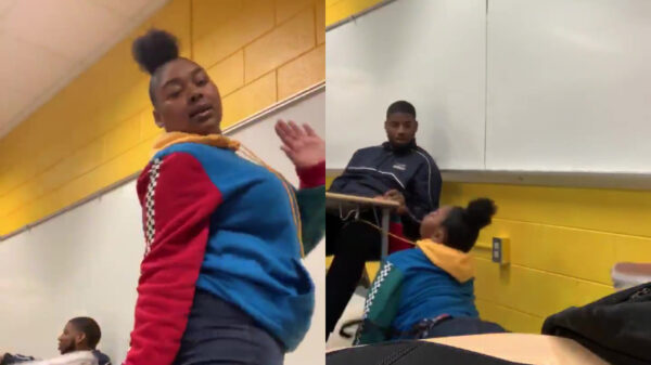 Workout in de klas eindigt met een harde valpartij