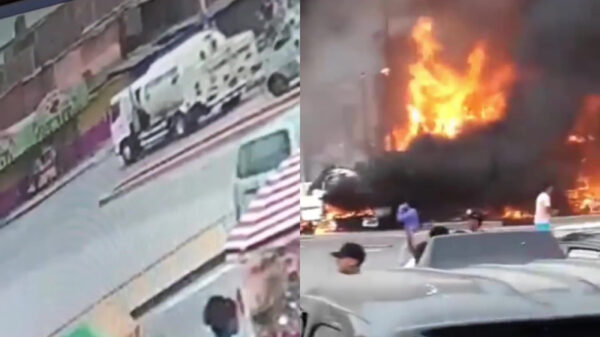 Zes doden en 50 gewonden nadat tankwagen in Peru een pothole raakt en explodeert