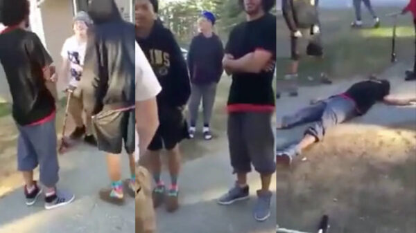 Met z'n allen een zielig nerdje in elkaar slaan verloopt niet helemaal vlekkeloos