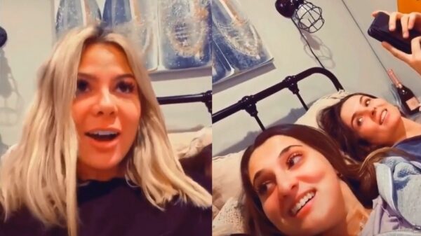 Blondine confronteert vriendin die is vreemdgegaan met haar vent