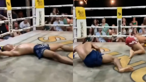 Muay Thai-wedstrijd eindigt in zeldzame dubbele knock-out