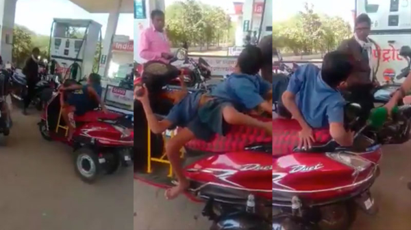 Wel eens een Siamese tweeling op een scooter zien rijden?
