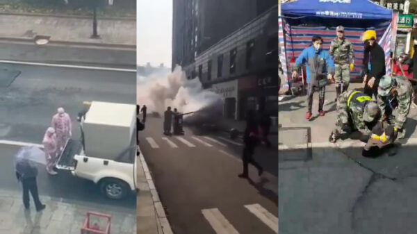 Bizarre beelden van hoe de Chinese overheid omgaat met zijn bevolking tijdens de corona-uitbraak