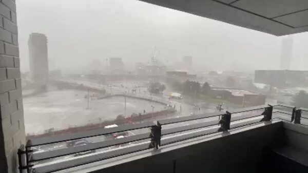 Storm Ciara al druk bezig in Manchester